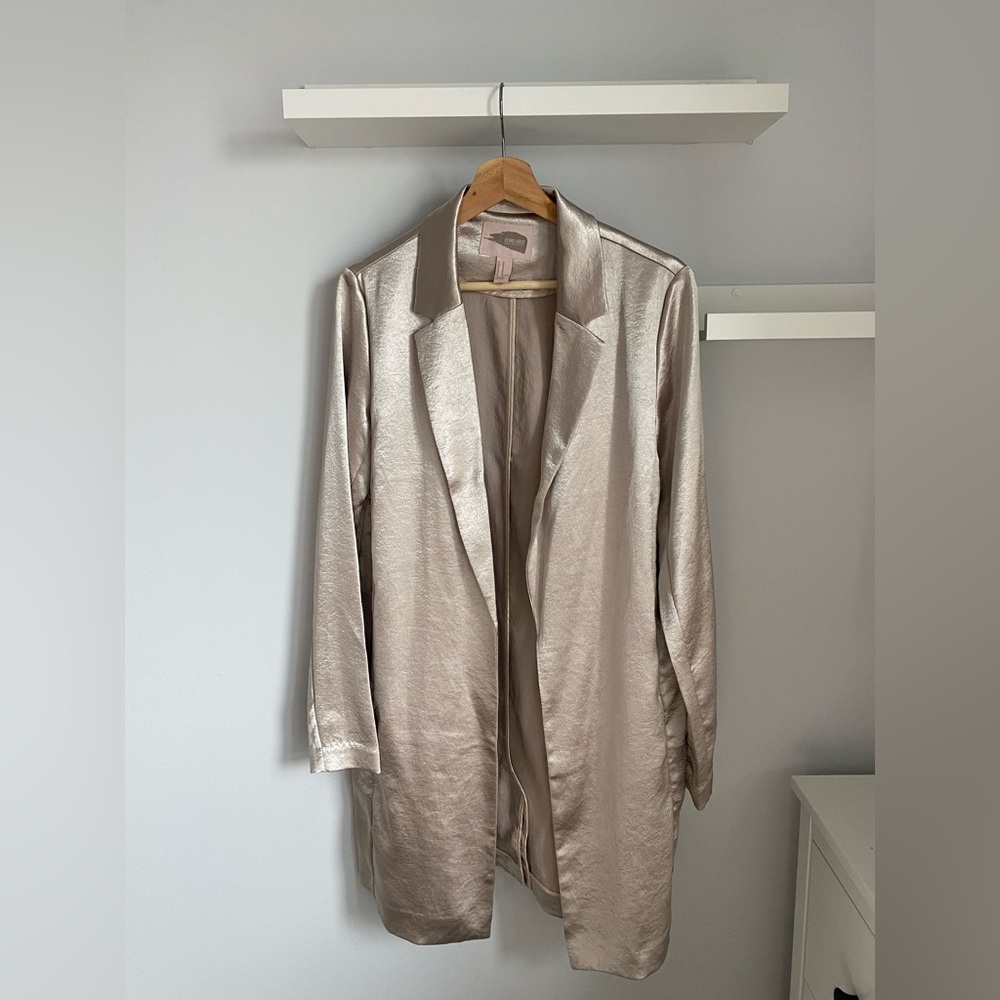 Forever 21 Long Blazer / Champagne/ Medium size